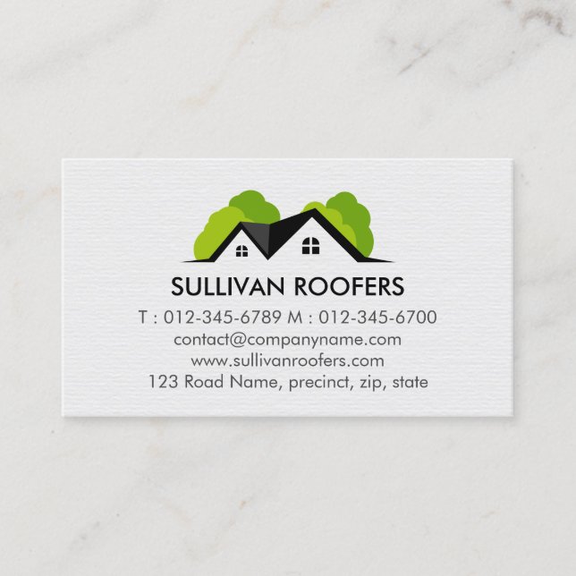 Contractor Construction House Repairs Business Card (Front)