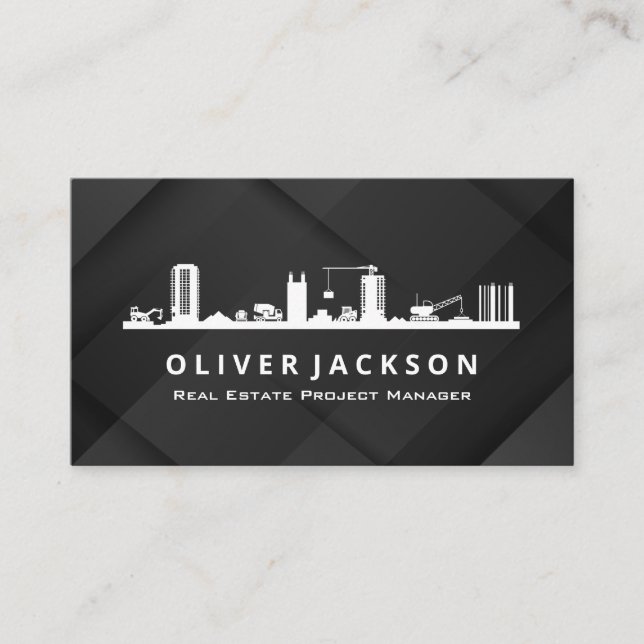 Contractor Craftsman  | Building Engineer Business Card (Front)