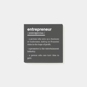 Contractor Definition Funny Business Owner Gift Post-it Notes