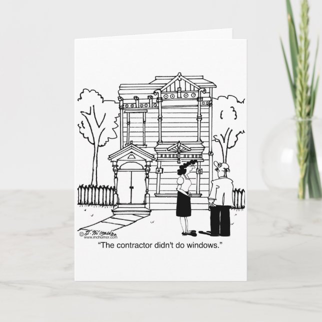 Contractor Didn't Do Windows Card (Front)