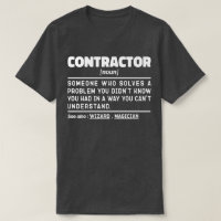 Contractor Noun Cool House Builder Present Idea