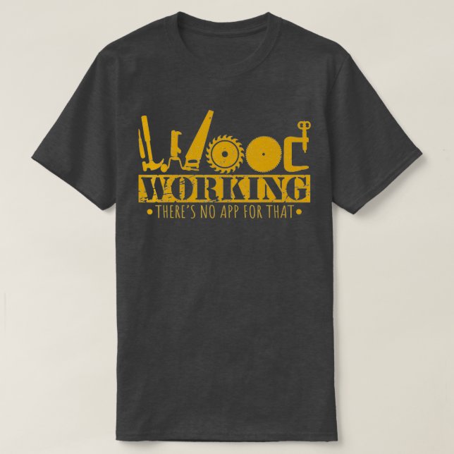 Contractor Woodworking Tools Wood Worker Humour Ha T-Shirt (Design Front)