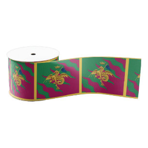 Contrada del Drago (Dragon) Palio di Siena Grosgrain Ribbon