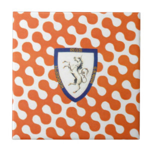 Contrada del Leocorno (Unicorn) Palio Ceramic Tile