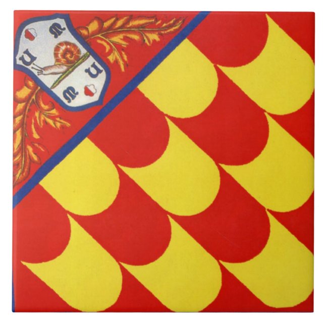 Contrada della Chiocciola (Snail) Palio Ceramic Tile (Front)