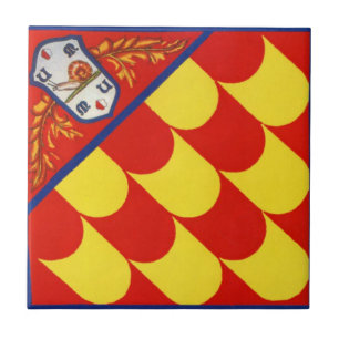 Contrada della Chiocciola (Snail) Palio di Siena Ceramic Tile