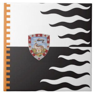 Contrada della Lupa (She-Wolf) Palio di Siena Ceramic Tile