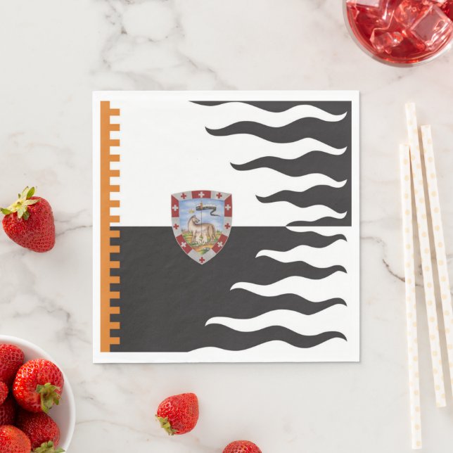 Contrada della Lupa (She-Wolf) Palio di Siena Napkin (Insitu)