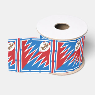Contrada della Pantera (Panther) Palio di Siena Grosgrain Ribbon