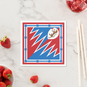Contrada della Pantera (Panther) Palio di Siena Napkin