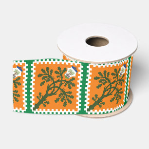 Contrada della Selva (Forest) Palio di Siena Grosgrain Ribbon