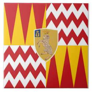 Contrada di Valdimontone (Valley of the Ram) Ceramic Tile