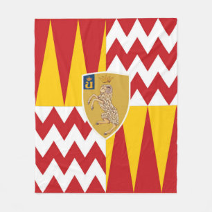 Contrada di Valdimontone (Valley of the Ram) Fleece Blanket
