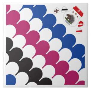 Contrada Sovrana dell' Istrice  (Porcupine) Palio Ceramic Tile