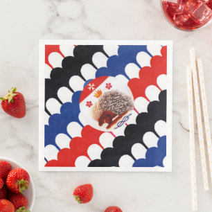 Contrada Sovrana dell' Istrice (Porcupine) Palio Napkin
