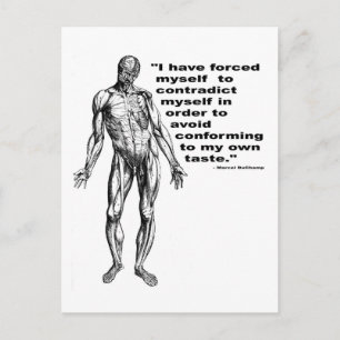 Contradict Myself Postcard