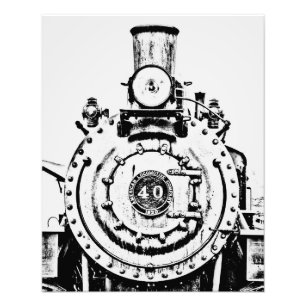 Contrast Train Photo Print