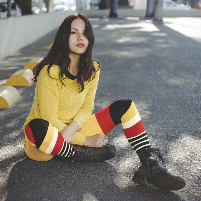 Contrast Yellow With Red Leggings (Creator Uploaded)
