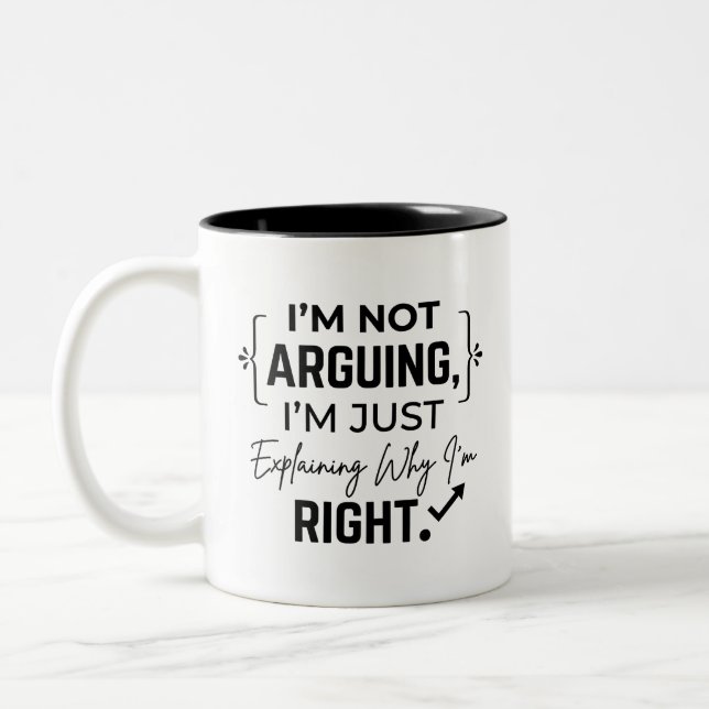 Contrastful Mornings Two-Tone Mug (Left)