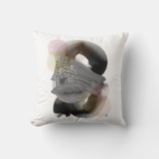 Contrasting Minimal Abstract Artwork Throw Pillow