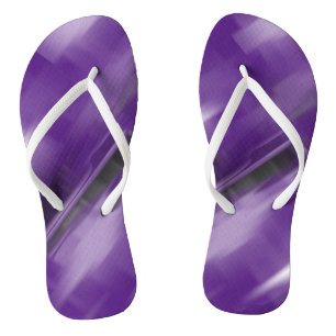 Contrasting Violet Vanishing Shapes Thongs