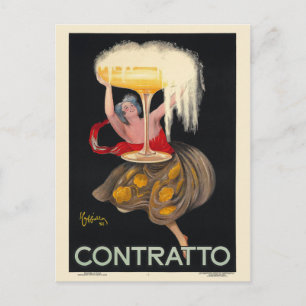 Contratto France Vintage Poster 1922 Postcard