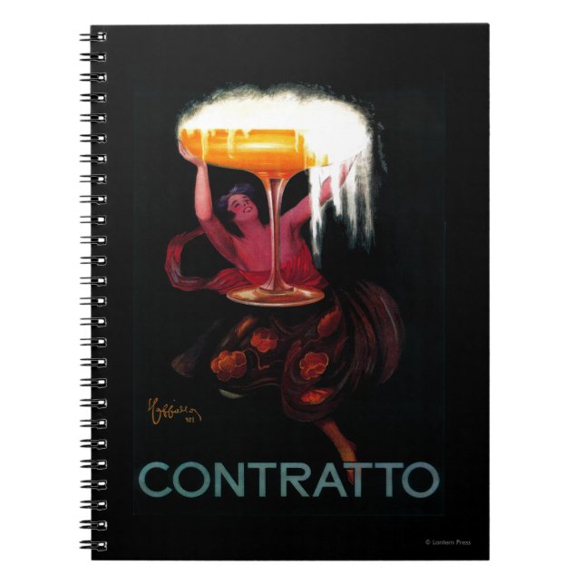 Contratto Vintage PosterEurope Notebook (Front)