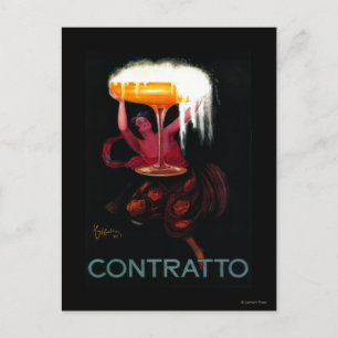 Contratto Vintage PosterEurope Postcard