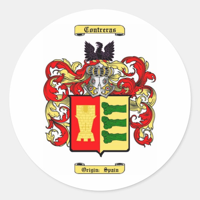 contreras classic round sticker (Front)