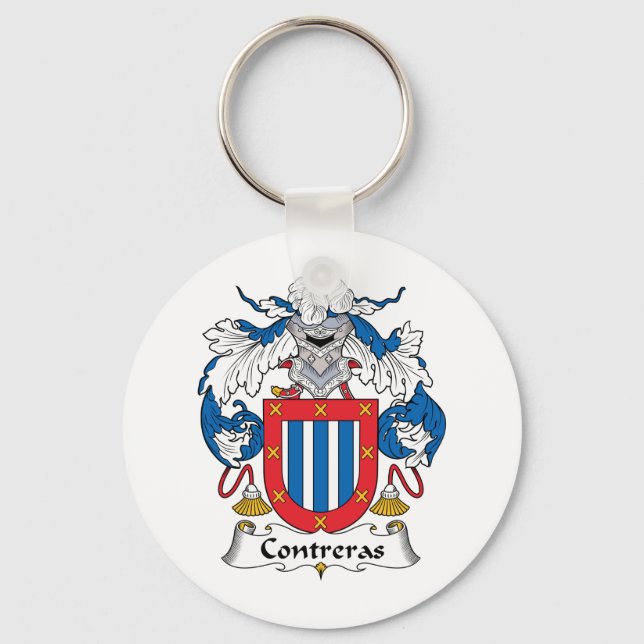 Contreras Family Crest Key Ring (Front)