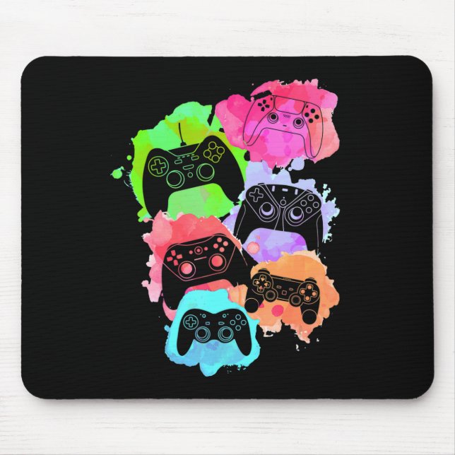 Control All Gamer Video Game Lover Controller Cute Mouse Pad (Front)