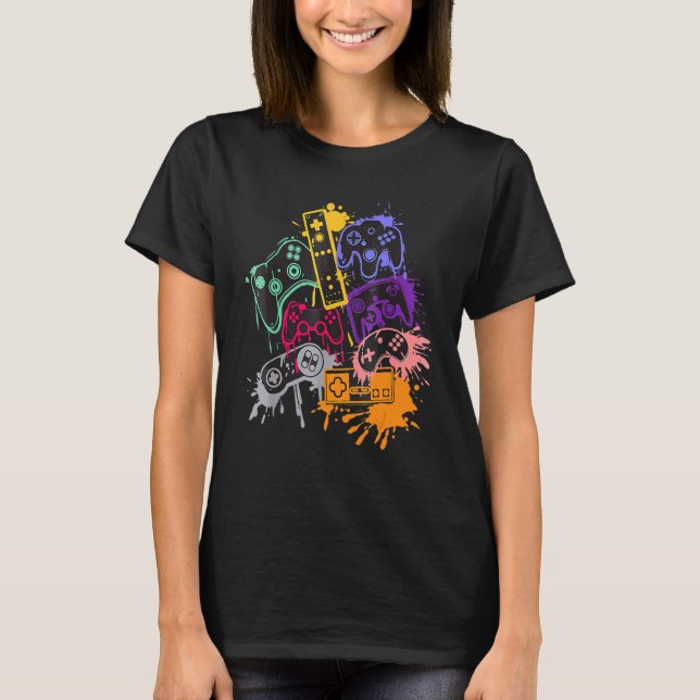Control All The Things Video Game Controller 1 T-Shirt (Front)