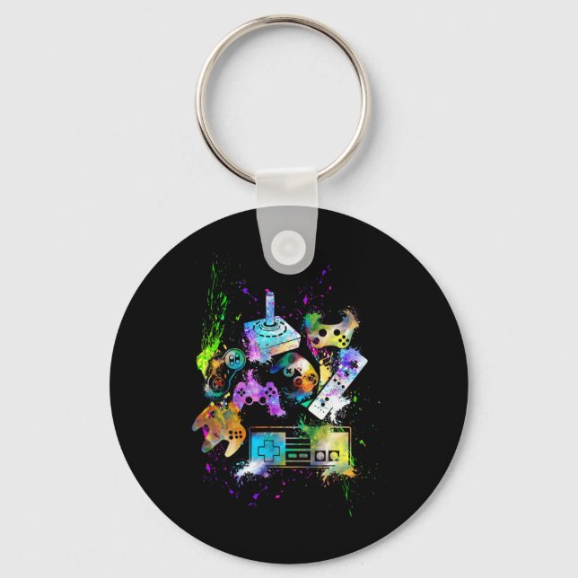 Control All The Things Video Game Controller 2  Key Ring (Front)