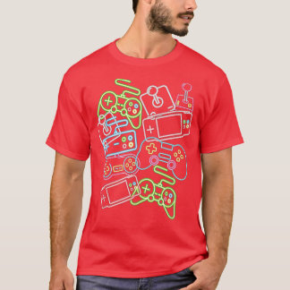 Control All The Things Video Game Controller 80s S T-Shirt