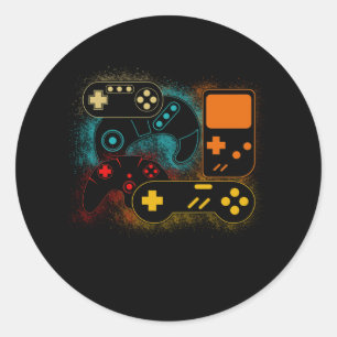 Control all the Things Video Game Controller Classic Round Sticker