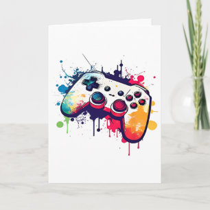 Control All The Things Video Game Controller Gamer Card