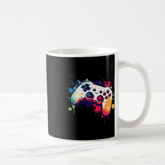 Control All The Things Video Game Controller Gamer Coffee Mug (Right)