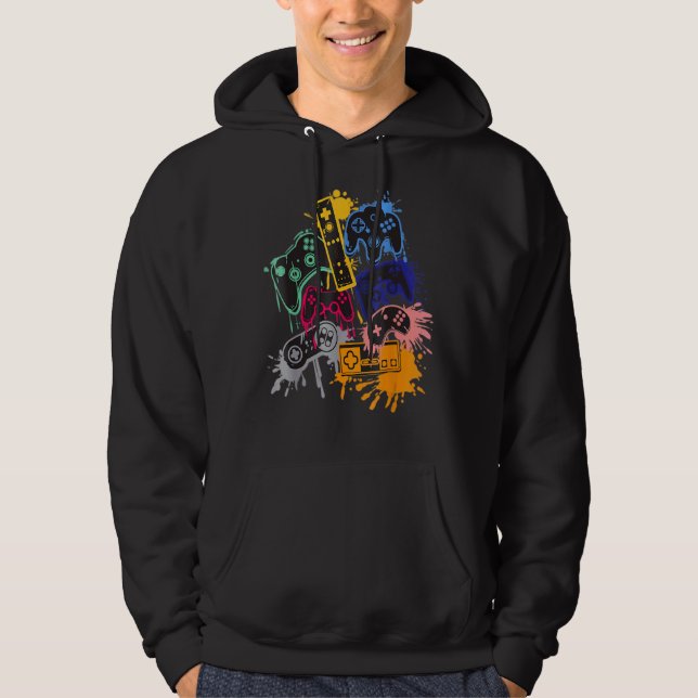 Control All The Things Video Game Controller Hoodie (Front)