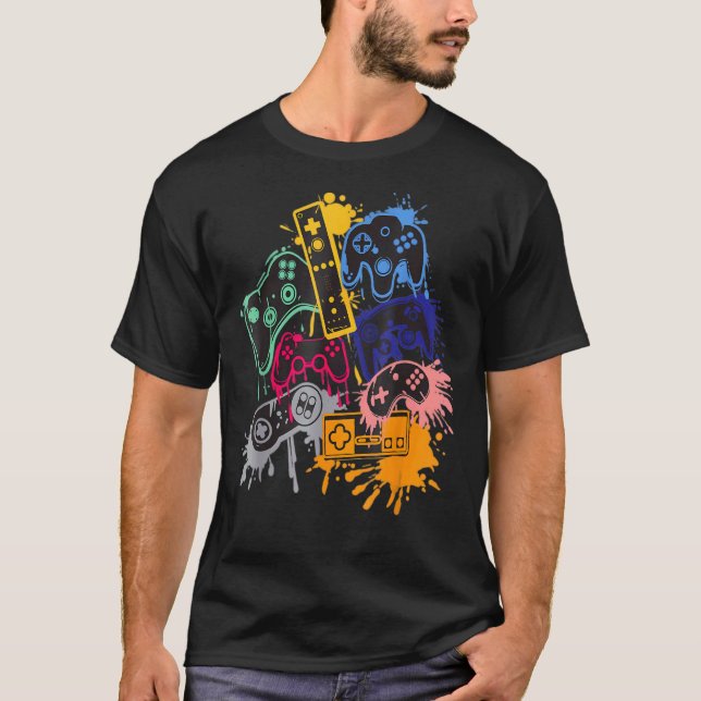 Control All The Things Video Game Controller T-Shirt (Front)