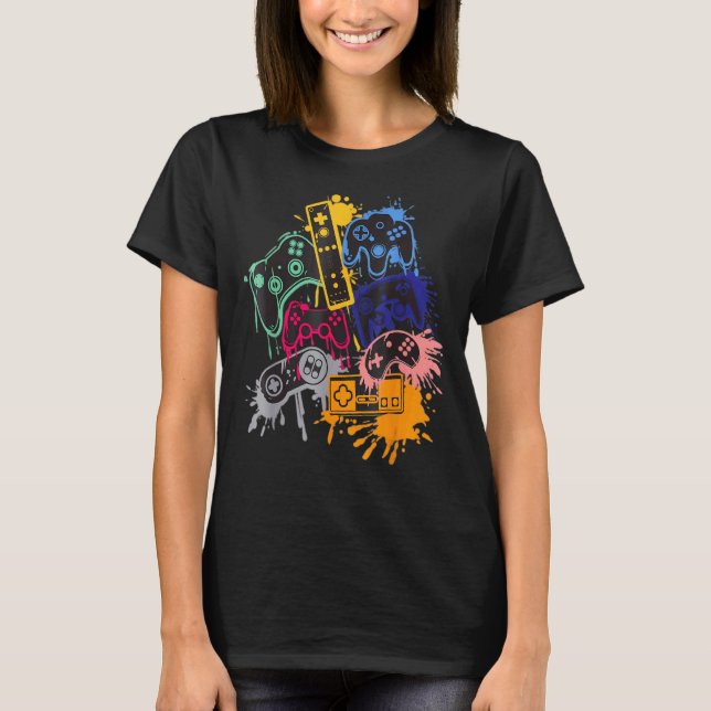 Control All The Things Video Game Controller T-Shirt (Front)