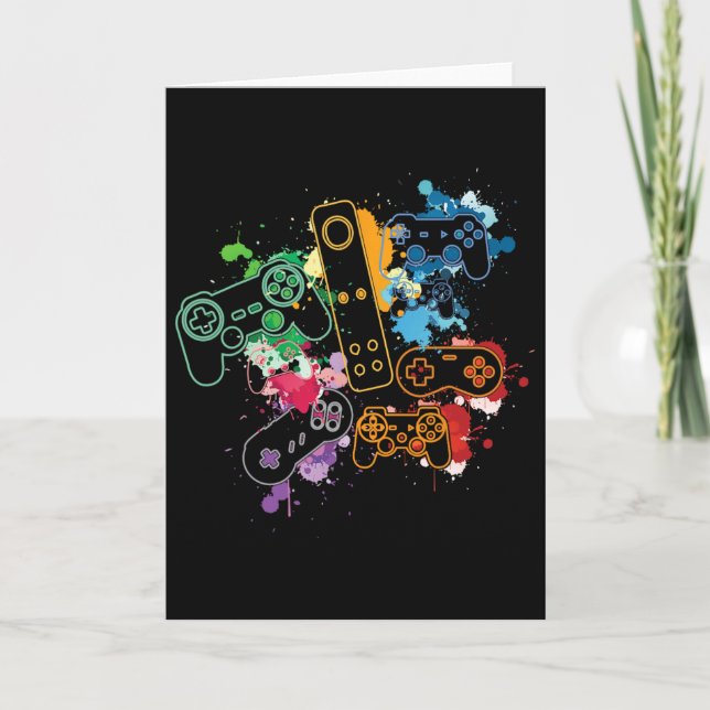 Control All Things With The Video Game Controller  Card (Front)