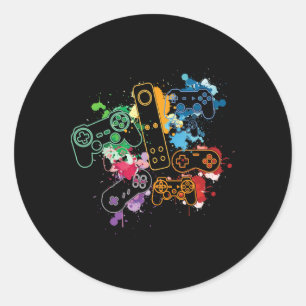 Control All Things With The Video Game Controller Classic Round Sticker