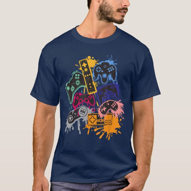 Control Allhehings Video Game Controller Small fri T-Shirt (Front)