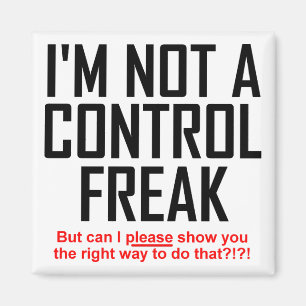 Control Freak Funny Fridge Magnet Refrigerators