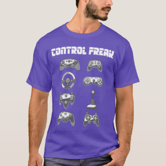 Control Freak Funny Gaming Controller Gamer Video  T-Shirt
