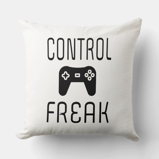 Control Freak Video Game Gamer Cushion (Front)