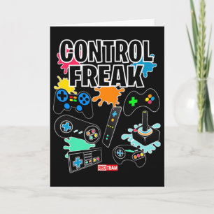 Control Freak - Video Game Gamer Fun  Card