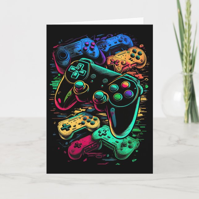 Control Gamer Video Game Controller 17  Card (Front)