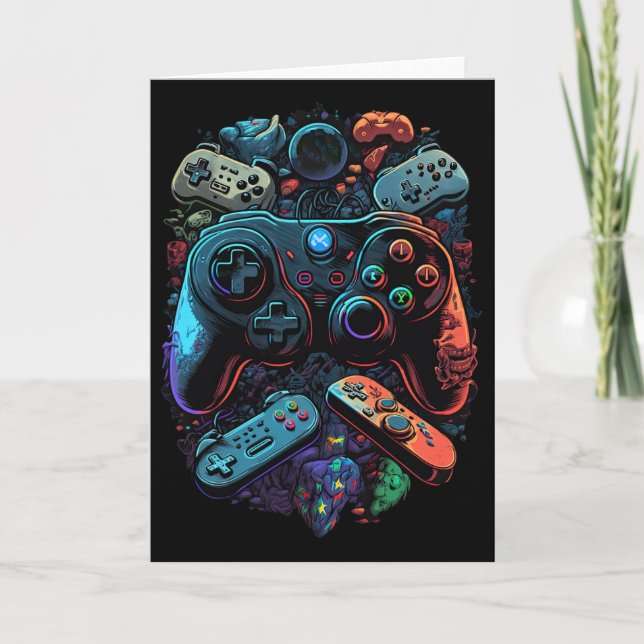 Control Gamer Video Game Controller 19  Card (Front)