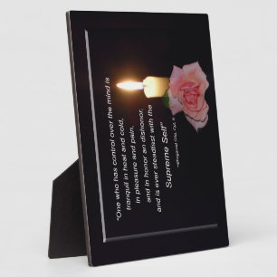 Control Over Mind – Supreme Self, Gita Quote Plaqu Plaque